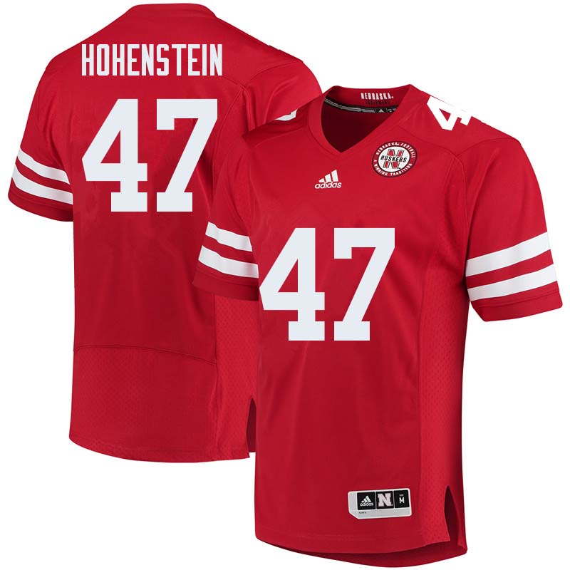 Men #47 Branden Hohenstein Nebraska Cornhuskers College Football Jerseys Sale-Red